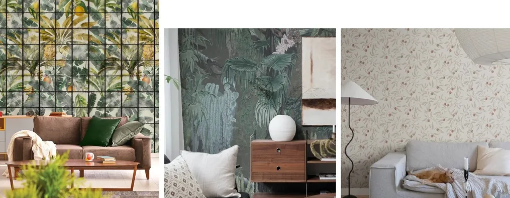 Decorating a living room with wallpaper is a great way to make your home loved by the whole family.